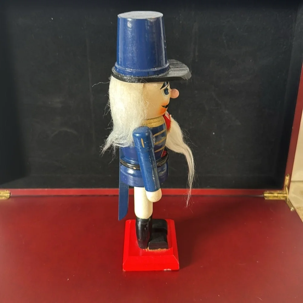 Blue and Red small Nutcracker Soldier Figurine